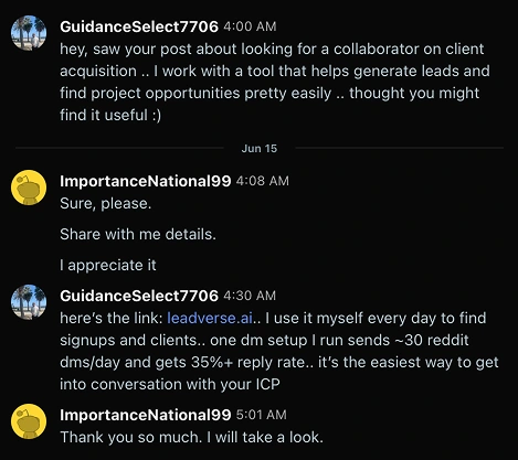 Customer DM 3