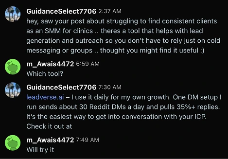 Customer DM 6